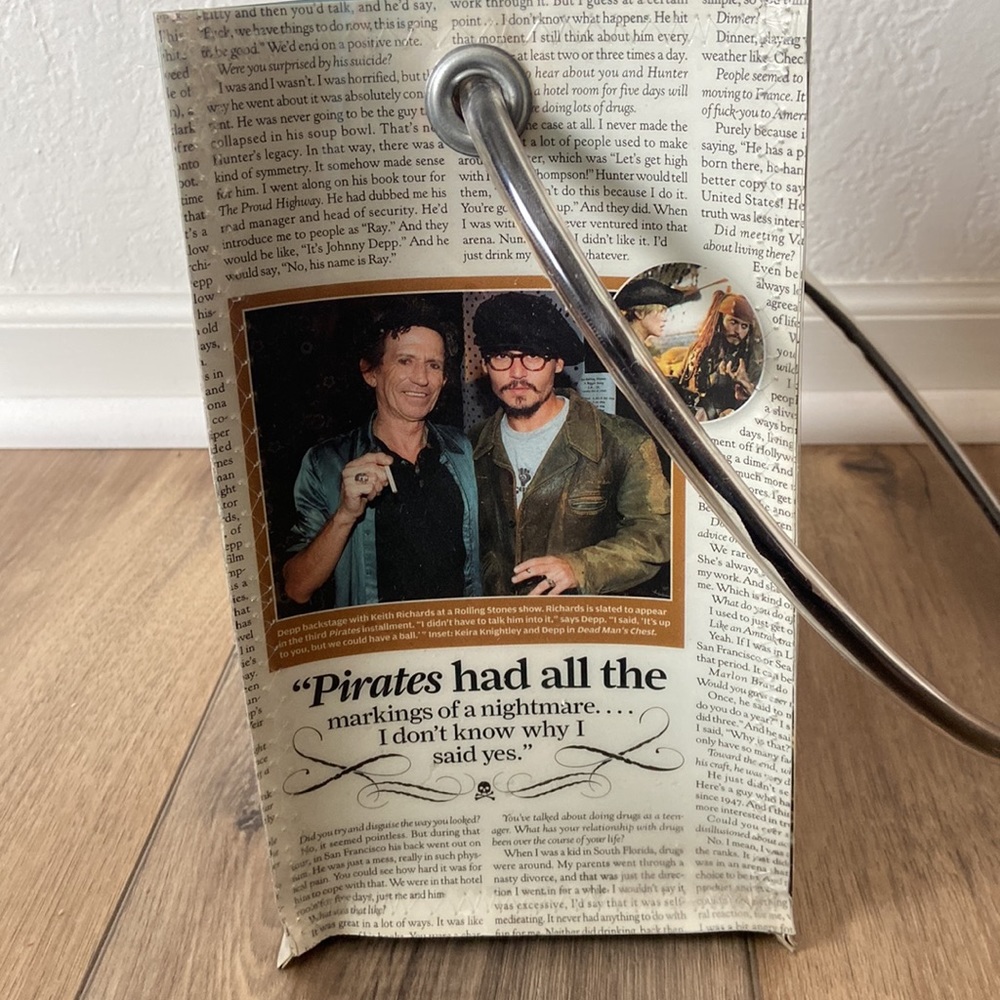 Rolling Stones Johnny Depp Magazine Purse - Picture 4 of 5
